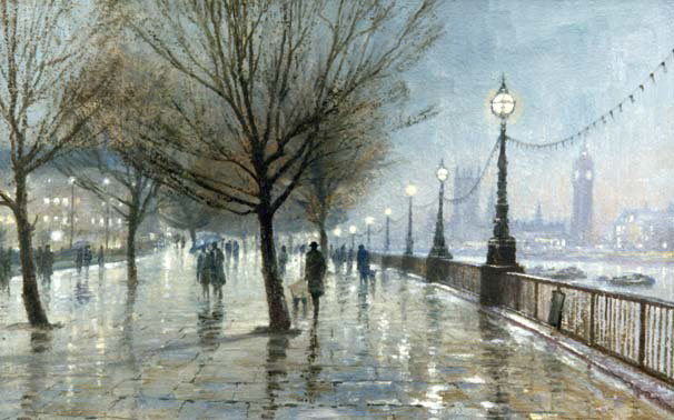 Wet Evening, Southbank